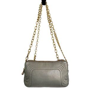 Henri Bendel Silver Metallic Quilted Bag